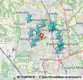 Mappa Via Michelangelo Buonarroti, 20037 Paderno Dugnano MI, Italia (1.32231)