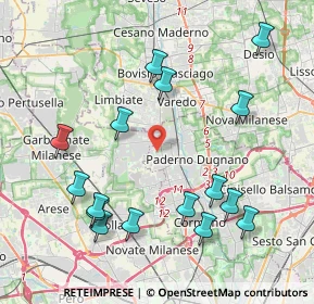 Mappa Via Michelangelo Buonarroti, 20037 Paderno Dugnano MI, Italia (4.53563)