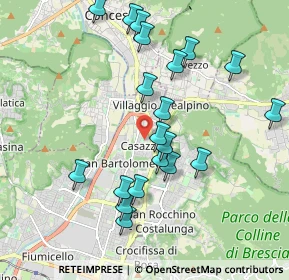 Mappa Via Arturo Reggio, 25136 Brescia BS, Italia (1.9365)