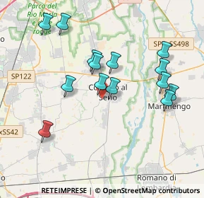 Mappa Via D'Acquisto, 24055 Cologno Al Serio BG, Italia (3.69071)