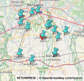 Mappa Via D'Acquisto, 24055 Cologno Al Serio BG, Italia (7.63625)