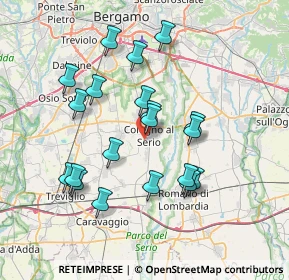 Mappa Via D'Acquisto, 24055 Cologno Al Serio BG, Italia (6.9575)