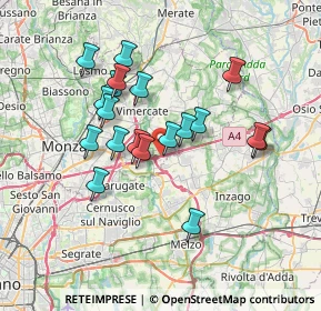 Mappa A4 Torino - Trieste, 20867 Agrate Brianza MB, Italia (6.22105)