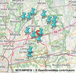 Mappa A4 Torino - Trieste, 20882 Bellusco MB, Italia (6.4)