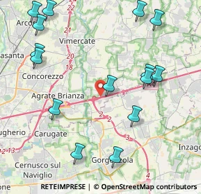 Mappa A4 Torino - Trieste, 20882 Bellusco MB, Italia (5.068)