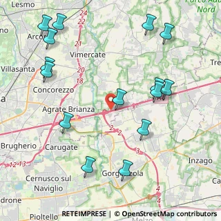 Mappa A4 Torino - Trieste, 20864 Caponago MB, Italia (5.068)