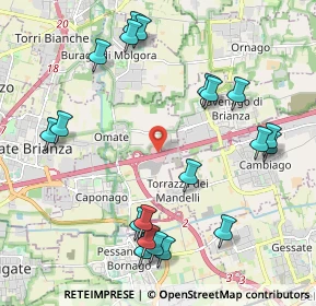 Mappa A4 Torino - Trieste, 20882 Bellusco MB, Italia (2.39)