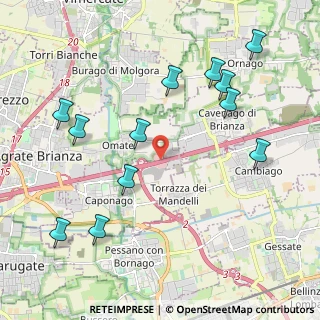 Mappa A4 Torino - Trieste, 20864 Caponago MB, Italia (2.35833)