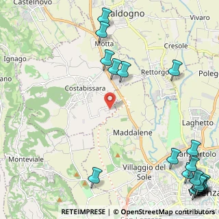 Mappa Via Lago di Fimon, 36030 Costabissara VI, Italia (3.688)