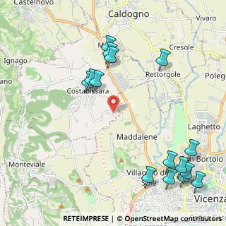 Mappa Via Lago di Fimon, 36030 Costabissara VI, Italia (2.682)