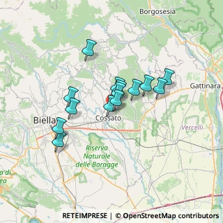 Mappa Via 13836, 13836 Cossato BI, Italia (5.22143)