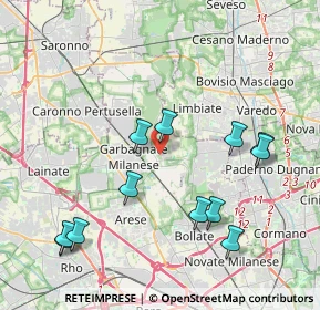 Mappa Viale Caplo Forlanini, 20030 Senago MI, Italia (4.34667)