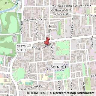 Mappa Via Giulio Ceradini, 15, 20030 Senago, Milano (Lombardia)