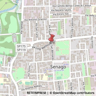 Mappa Via San Bernardo, 4, 20030 Senago, Milano (Lombardia)