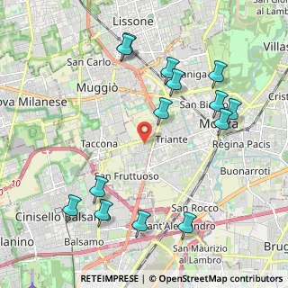 Mappa Via Aniene, 20900 Monza MB, Italia (2.36357)