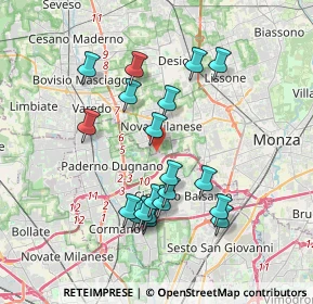 Mappa Via Privata Giovanni Gorlich, 20834 Nova Milanese MB, Italia (3.493)