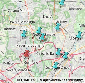 Mappa Via Privata Giovanni Gorlich, 20834 Nova Milanese MB, Italia (5.21231)