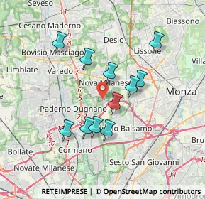 Mappa Via Privata Giovanni Gorlich, 20834 Nova Milanese MB, Italia (3.06)