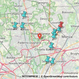 Mappa Via Privata Giovanni Gorlich, 20834 Paderno Dugnano MI, Italia (4.45273)