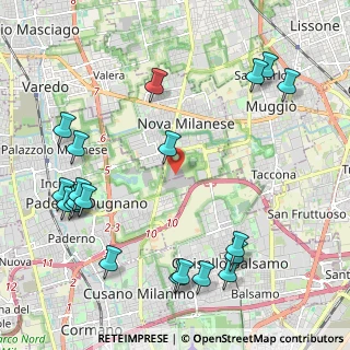 Mappa Via Privata Giovanni Gorlich, 20834 Paderno Dugnano MI, Italia (2.6865)