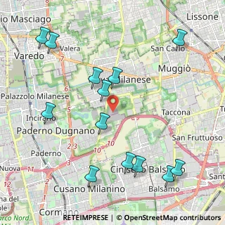 Mappa Via Privata Giovanni Gorlich, 20834 Paderno Dugnano MI, Italia (2.43923)
