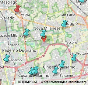 Mappa Via Privata Giovanni Gorlich, 20834 Nova Milanese MB, Italia (3.02923)