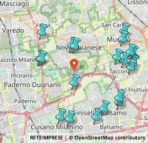 Mappa Via Privata Giovanni Gorlich, 20834 Nova Milanese MB, Italia (2.4355)