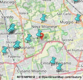 Mappa Via Privata Giovanni Gorlich, 20834 Nova Milanese MB, Italia (2.73308)