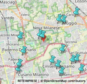 Mappa Via Privata Giovanni Gorlich, 20834 Nova Milanese MB, Italia (2.56813)