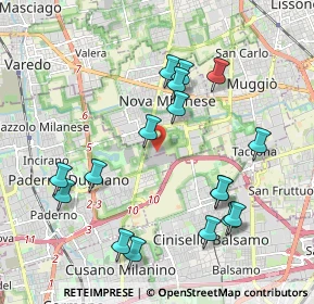 Mappa Via Privata Giovanni Gorlich, 20834 Nova Milanese MB, Italia (2.08647)