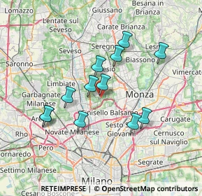 Mappa Via Privata Giovanni Gorlich, 20834 Nova Milanese MB, Italia (6.2925)