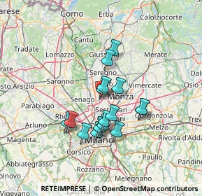 Mappa Via Privata Giovanni Gorlich, 20834 Nova Milanese MB, Italia (10.67188)