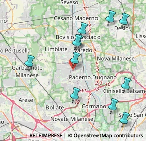 Mappa Via Rodolfo Morandi, 20030 Senago MI, Italia (4.47091)
