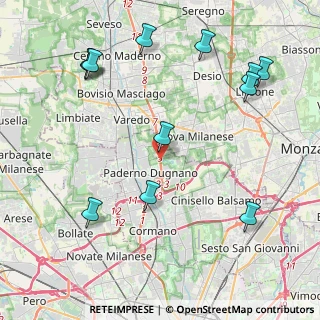 Mappa Superstrada MILANO - MEDA - LENTATE, 20037 Paderno Dugnano MI, Italia (5.095)