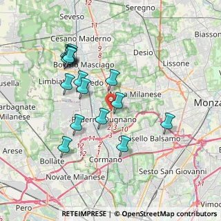 Mappa Superstrada MILANO - MEDA - LENTATE, 20037 Paderno Dugnano MI, Italia (3.68563)