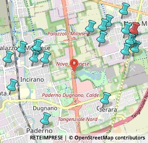 Mappa Superstrada MILANO - MEDA - LENTATE, 20037 Paderno Dugnano MI, Italia (1.3855)