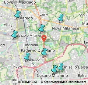Mappa Superstrada MILANO - MEDA - LENTATE, 20037 Paderno Dugnano MI, Italia (2.70455)