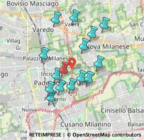 Mappa Superstrada MILANO - MEDA - LENTATE, 20037 Paderno Dugnano MI, Italia (1.61667)