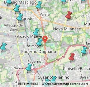 Mappa Superstrada MILANO - MEDA - LENTATE, 20037 Paderno Dugnano MI, Italia (3.21813)