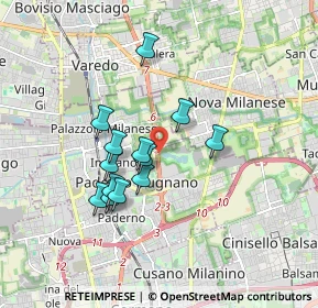 Mappa Superstrada MILANO - MEDA - LENTATE, 20037 Paderno Dugnano MI, Italia (1.43538)
