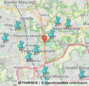 Mappa Superstrada MILANO - MEDA - LENTATE, 20037 Paderno Dugnano MI, Italia (2.69667)