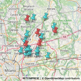 Mappa Via D'Agrate Antonio, 20864 Agrate Brianza MB, Italia (7.1745)