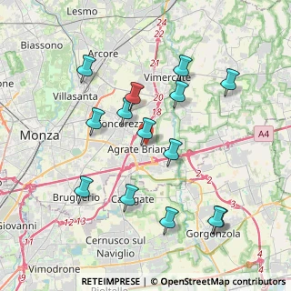 Mappa Via D'Agrate Antonio, 20864 Agrate Brianza MB, Italia (3.92)
