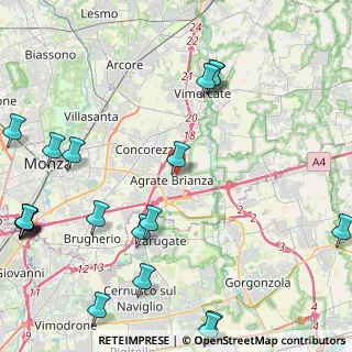 Mappa Via D'Agrate Antonio, 20864 Agrate Brianza MB, Italia (6.2935)
