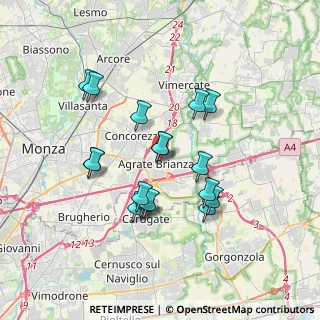 Mappa Via D'Agrate Antonio, 20864 Agrate Brianza MB, Italia (3.17833)