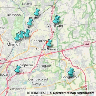 Mappa Via D'Agrate Antonio, 20864 Agrate Brianza MB, Italia (4.97167)