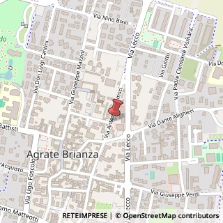 Mappa Via D'Agrate Antonio, 18, 20864 Agrate Brianza, Monza e Brianza (Lombardia)