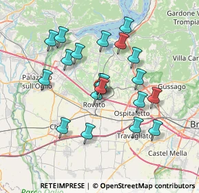 Mappa Uscita casello autostradale A4 Rovato, 25038 Rovato BS, Italia (6.57)