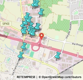 Mappa Uscita casello autostradale A4 Rovato, 25038 Rovato BS, Italia (0.453)