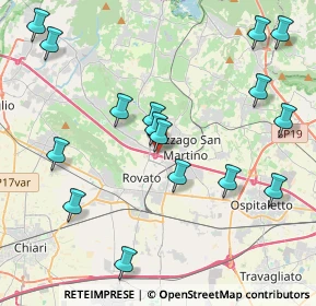 Mappa Uscita casello autostradale A4 Rovato, 25038 Rovato BS, Italia (4.65125)